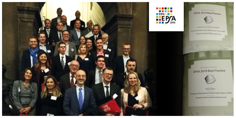 Espaços Cidadão e a Tarifa Social de Energia recebem Certificado de Boas Práticas 2019 pelo European Institute of Public Administration