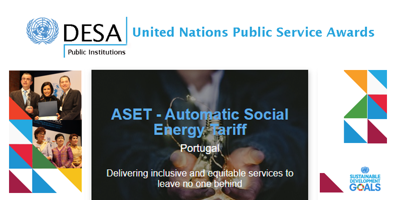 Tarifa Social de Energia automática vence prémio atribuído pela ONU