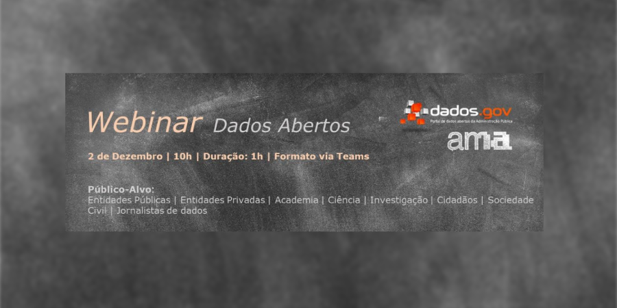 «Dados Abertos» em webinar promovido pela AMA