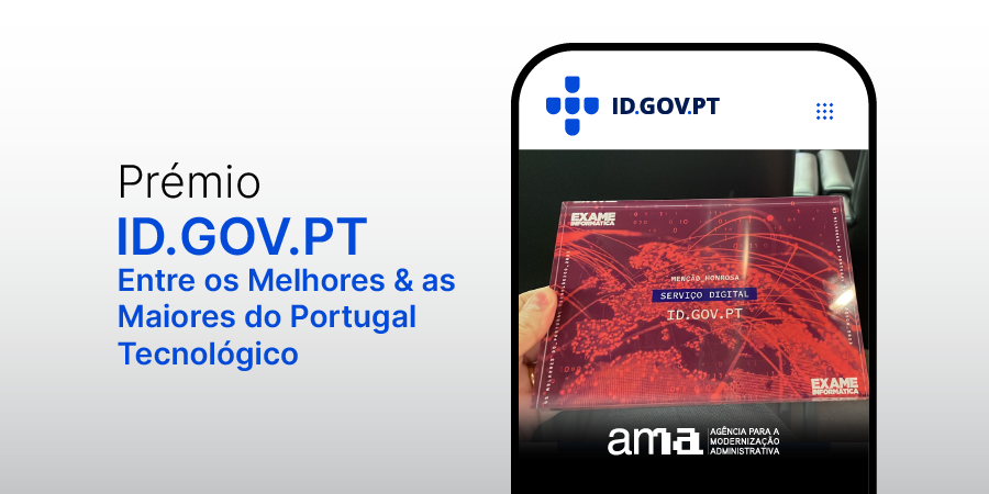 Os Melhores & As Maiores do Portugal Tecnológico 2023: id.gov recebeu uma menção honrosa