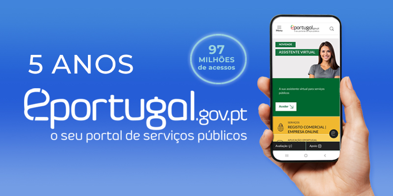 ePortugal celebra 5 anos com mais de 97 milhões de acessos